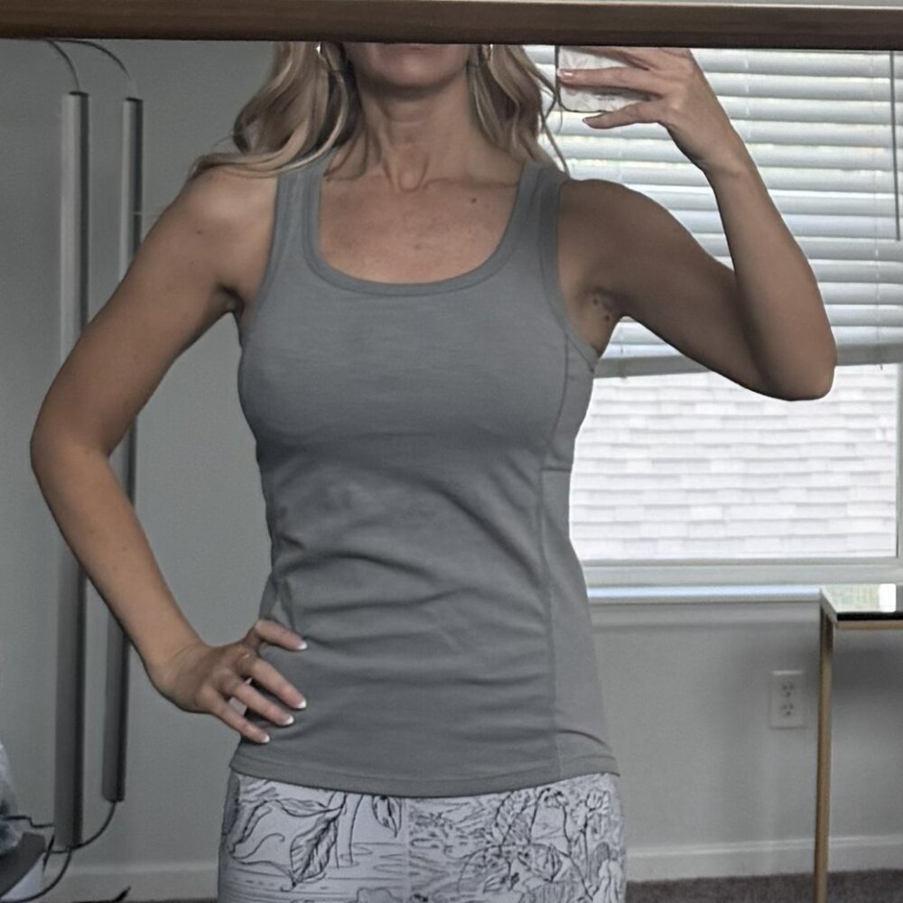 Gray Prana Racerback Tank - size Small